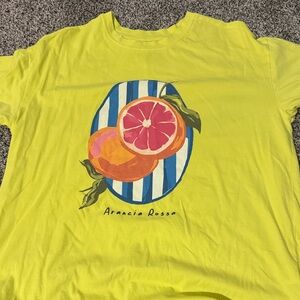 Maeve Lemon Tee with Signature Detail